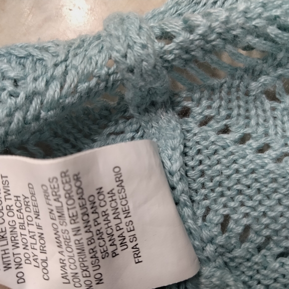 Women's Rewind Teal blue Knit sweater - Picture 6 of 8